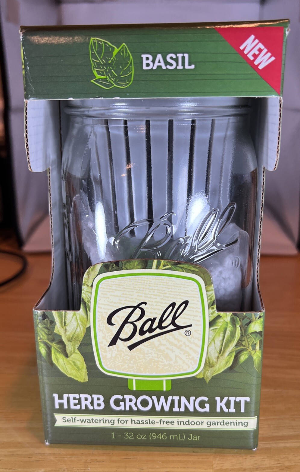 Basil Ball Herb Growing Kit SelfWatering Indoor Gardening Hydroponics