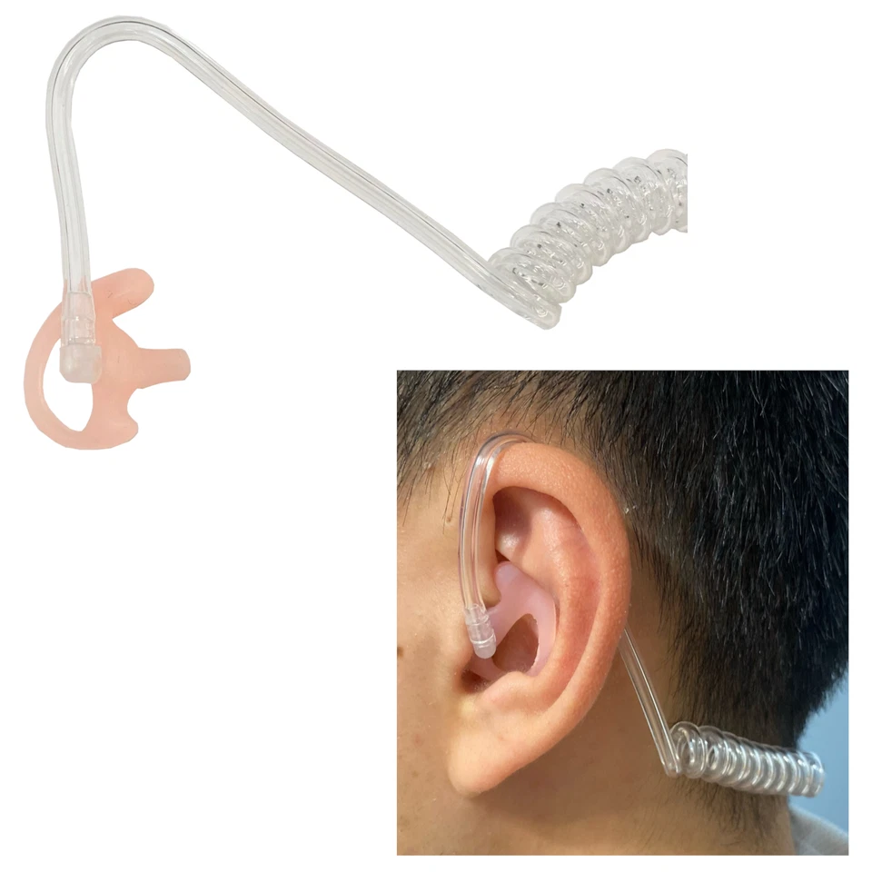 5-Pack Refuelergy Medium Police EarMold Eartip Piece Two Way Radio Flexible - Imagem 2 de 4