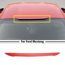 Fit For 2015-2025 Ford Mustang ABS Red 3rd High Brake Tail Light Lamp Cover Trim
