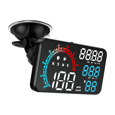 5.8'' Car Digital GPS Head Up Display Gauge Speedometer HUD Alarm Real Time Q2I5