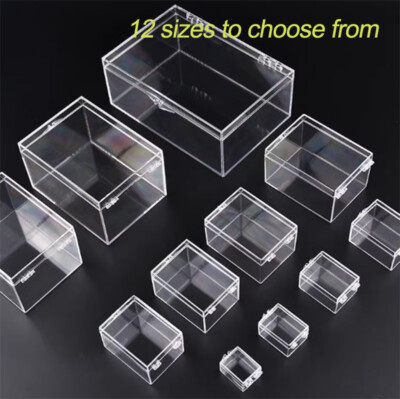 Quadrat Würfel Klar PC Klein Boxen Aufbewahrungsfach Minibox Kunststoff PC Box