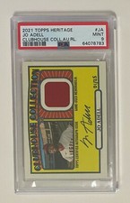 2021 Topps Heritage JO ADELL Auto Relic 1/25 Clubhouse Collection PSA 9 Mint