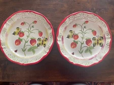 Nathalie Lete Red Strawberry Dinner  Plates by Anthropologie