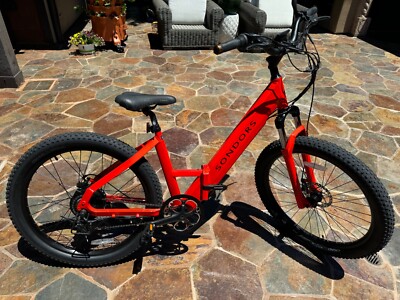 SONDORS FOLDING STEP THRU E BIKE DEMO STORE MODEL ORANGE TORCH