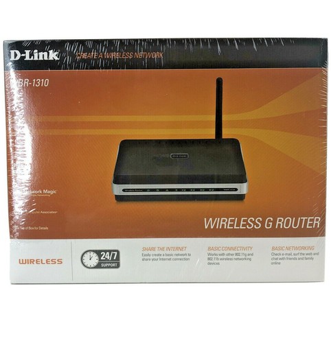 D-Link WBR-1310 54 Mbps 4-Port 10/100 Wireless G Router IEEE 802.11g & 802.11b