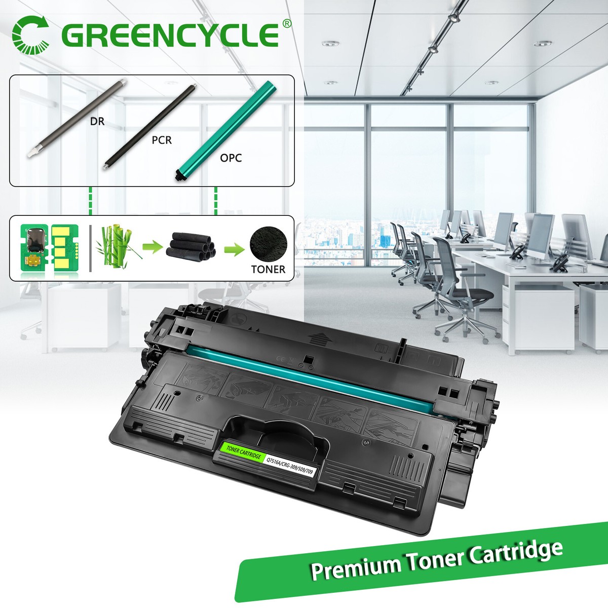 4PK Q7516A Toner Cartridge Fits for HP LaserJet 5200 5200DTN 4PK Q7516A Toner Cartridge Fits for HP LaserJet 5200 5200DTN