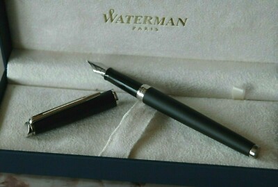 Stylo Plume Waterman - Neuf En Boîte - Couleur Gris Noir - Occasion