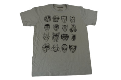 Marvel Comics Mens Multiple Character Faces Shirt New M