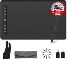Tableta De Dibujo Gr fico De, 10x6 Pulgadas De  rea Activa Grande Para Dise o US