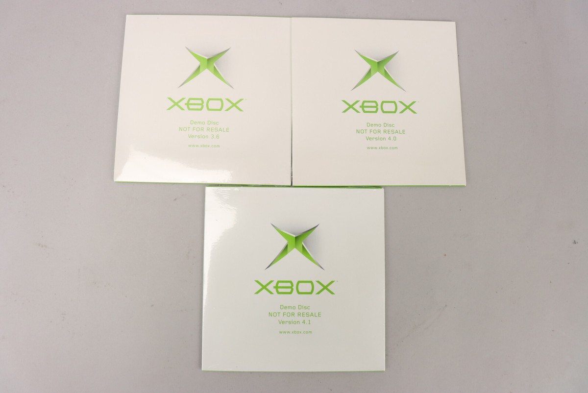 Original Microsoft Xbox Store Kiosk Demo Disc NFR Ver 3.4 3.5 3.6