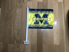 University of Michigan Car Flag - RICO Industries / Tag Express - 11 x 15 New