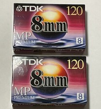 TDK Blank 8MM MP 120 Minute Premium Camcorder Video Tape  Case New Sealed 