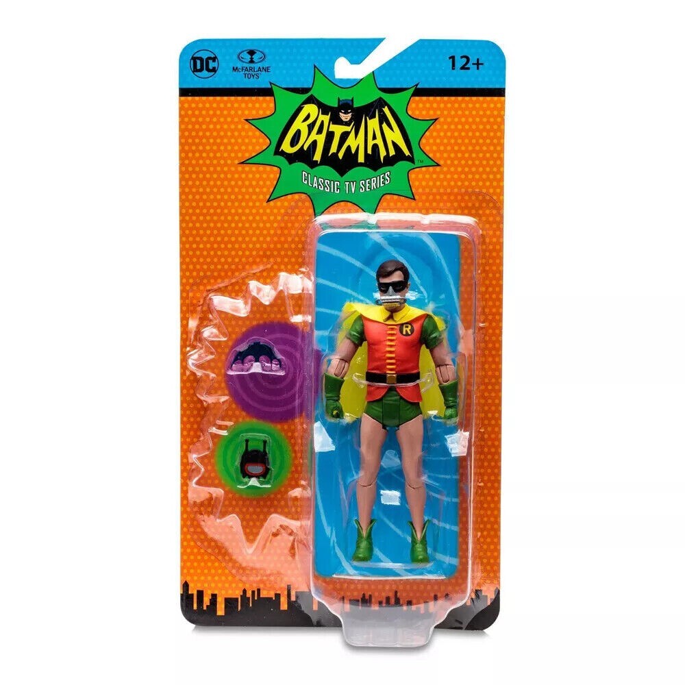 ROBIN W/ OXYGEN MASK figure MCFARLANE 1966 retro classic TV series