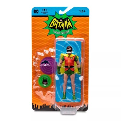 #ad ROBIN W OXYGEN MASK figure MCFARLANE 1966 retro classic TV series NEW batman $19.99