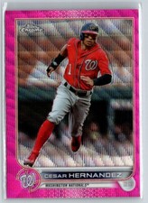 2022 Topps Chrome Cesar Hernandez #USC88 Pink Wave Washington Nationals