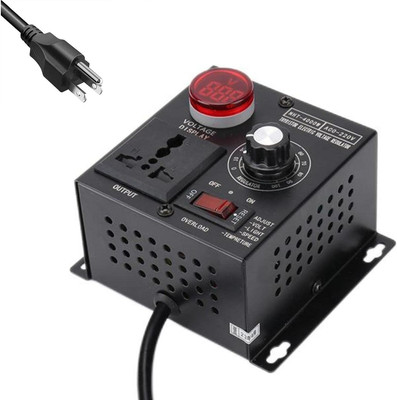 AC PWM Motor Speed Controller AC 120V-220V to 0-220V 15A 4000W SCR Voltage 