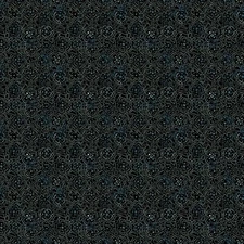 P&B Textiles - Still Life - Mini Graphic Floral - Black/Blue