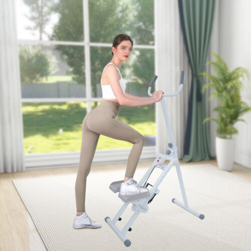 Workout Stair Stepper Foldable Vertical Stair Climber Machine Fitness Stepper - Picture 7 of 18