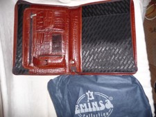 Handbag ladies mens atache case EMINSA leather 35x27x6cm plus cover NEW     W