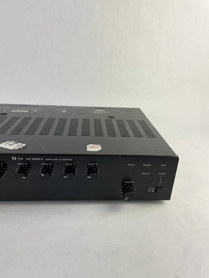 TOA M-900MK2 900 Series II 30W 8-Channel Mixer Amplifier - Untested - Image 3 of 4