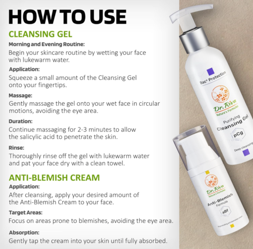Dr. Riva Nature's Formula Regenerating Blemish Cream + Purifying Gel Cleanser - - Picture 9 of 11