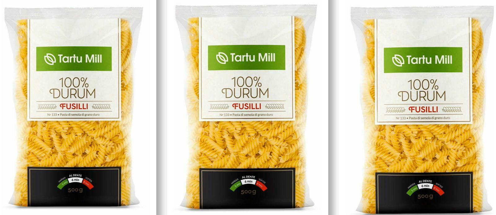 1.5kg PASTA FUSILLI NR133 ORIGINAL 100% DURUM WHEAT SEMOLINA PREMIUM 3x500g