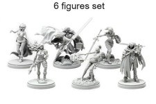   30MM Resin Kingdom Death Promo Collection 6 Figures Set Unpaint Unbuild KD002