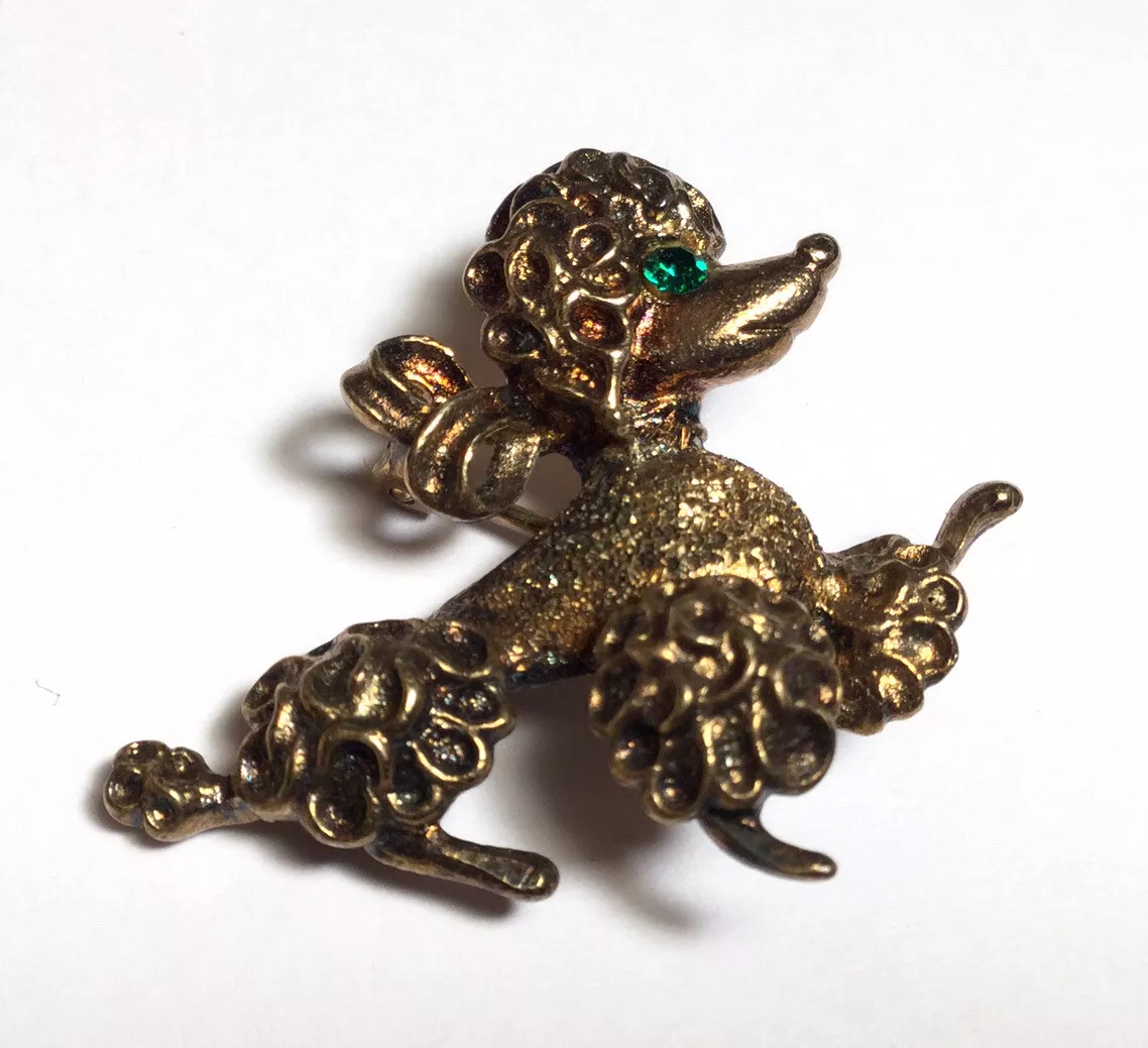 Antique shop poodle brooch