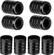 8Pcs Aluminum Metal Red Alloy Tire Rim Valve Wheel Air Port Dust Cover Stem Caps