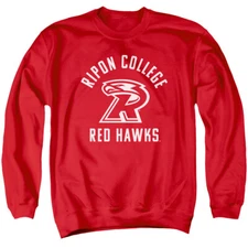 Ripon College Adult Crewneck Sweatshirt One Color, Red, S-3XL