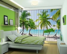 3D Sunshine Tree ZHUA1502 Blockout Photo Curtain Fabric Window Zoe