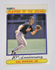 Cal Ripken Jr. 1990 Fleer Players of the Decade #624 MLB Baseball Insert Card