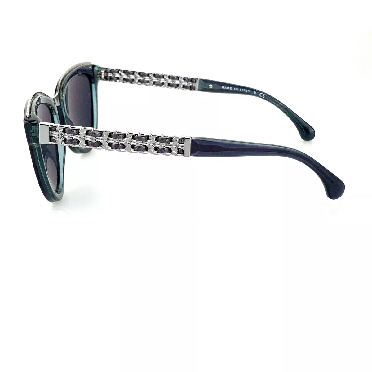 Chanel Oval Brown Sunglasses Studded Quilted - Gem