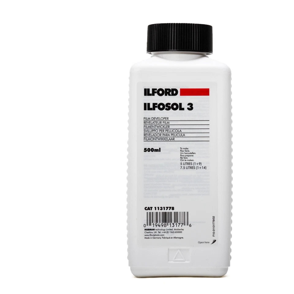 Ilford Ilfosol 3 B/W S/W Filmentwickler schwarz weiß Entwickler 0,5L - Bild 1 von 1