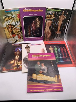Lot of 7 Vintage American Cinematographer Magazines Oscar Academy Awards