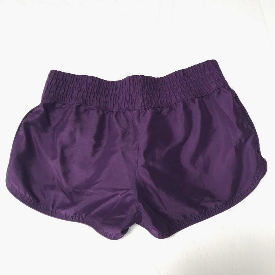 Mini Pantalones Cortos Y2K Para Mujer Pequeños Púrpura Tiro Bajo Cintura Elástica Hilaración Gimnasio Playa Foto 2 de 4