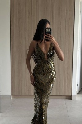 MISHA The Sapphire Sequin Dress XS