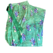Disney Women  s Eeyore Pajamas/ Lounge Pants. Size Large 12/14 Green Drawstring