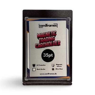 10x 35pt Magnetic Card Sammelkarten Mag Holder One Touch Black Border UV Schutz