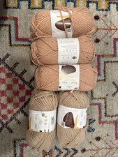 Lion Brand Yarn 5 Skeins Two of Wands: Hue + Me Bulky Yarn, Rose And Desert