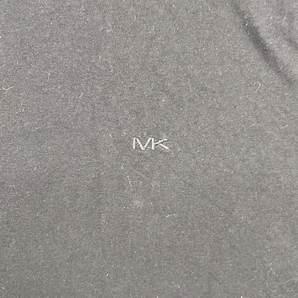 Camiseta Michael Kors Essential Mujer Grande Negra Y2K Basics Preppy Academia Foto 3 de 4