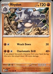 Rhydon 112/165 Uncommon - Scarlet & Violet 151
