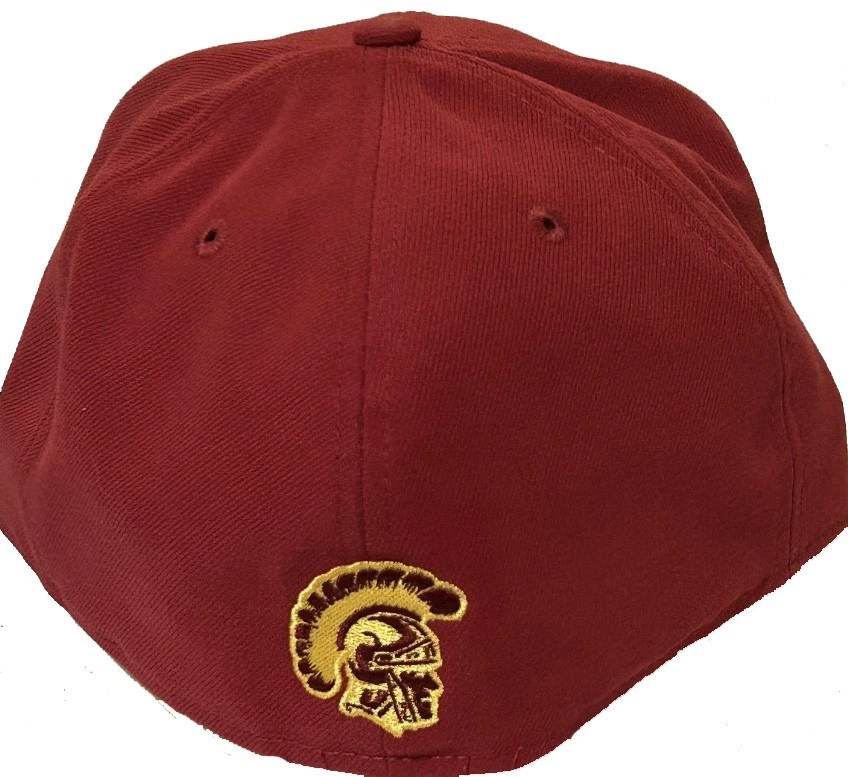 Authentic NWT New Era NCAA USC Trojans Sideline Cardinal 59Fifty Fitted Hat - Image 3 of 4