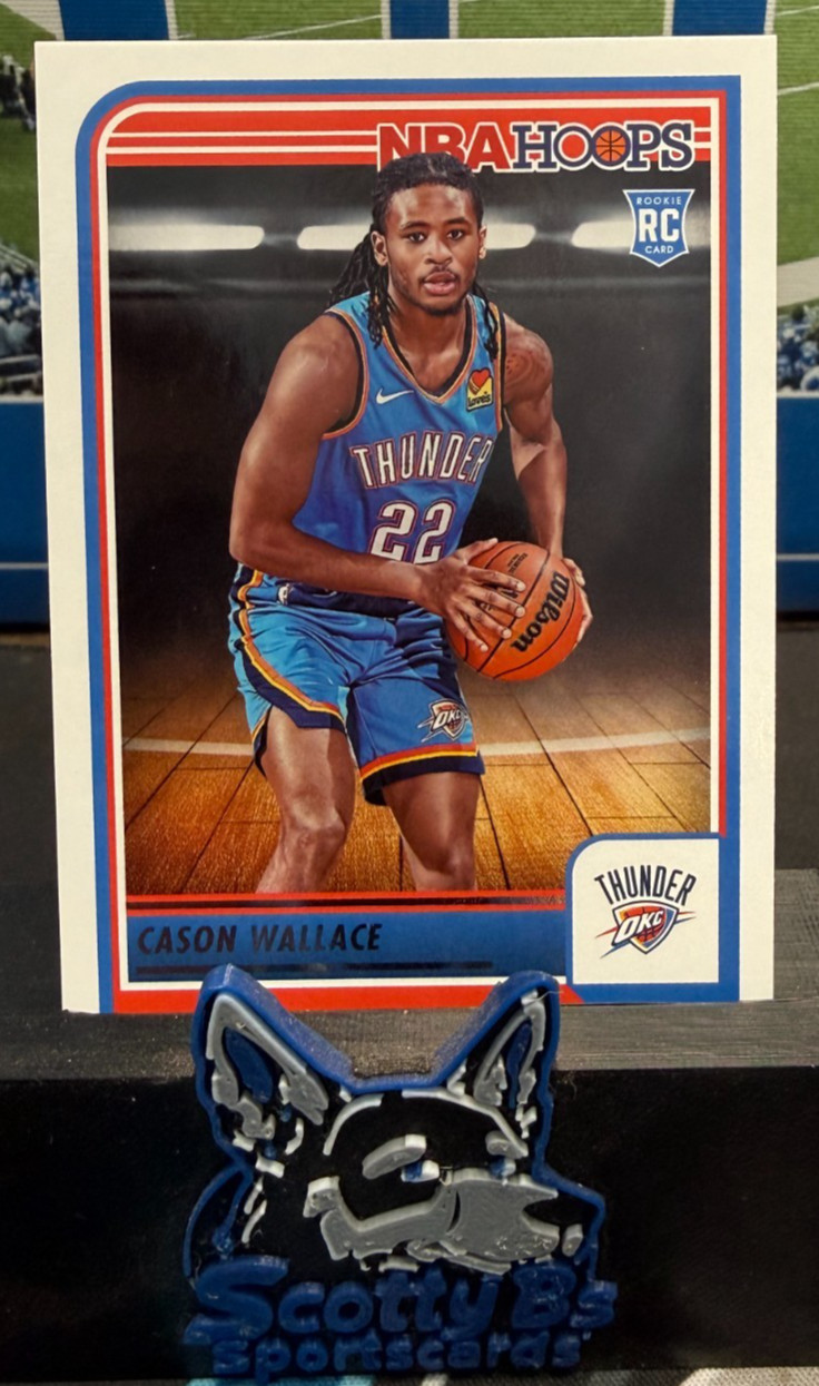 2023-24 Panini NBA Hoops - Cason Wallace #252 (RC) - Thunder