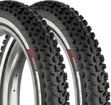 Pair 26x4.0 Fat Bike Tires - Big 26 Inch Bike Tires 100-559 - 30 Tpi - Folda...