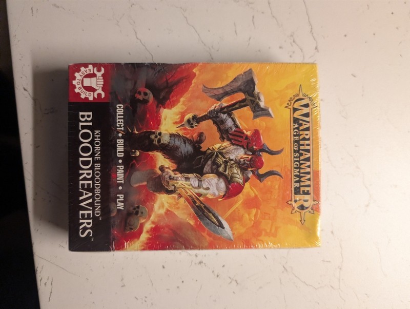 Warhammer Age of Sigmar Khorne Bloodreavers Miniature, New In Box