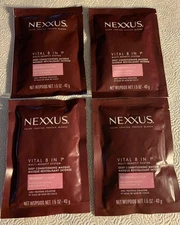 Lot of 4 Packs Nexxus Vital 8 in 1 Deep Conditioning Hair Masque Mask 1.5 Oz Ea.