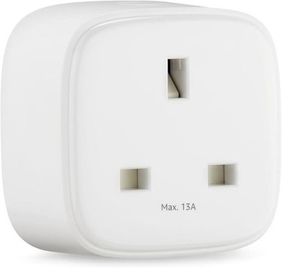 Amazon Basics Einzelsteckdose Innen WLAN Smart Plug, funktioniert nur mit Alexa, 1 Pa