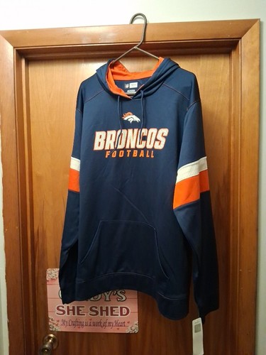 Denver Broncos NFL Team Apparel Hoodie Long Sleeve Sweatshirt, Size XXL, NWT - Picture 2 of 6