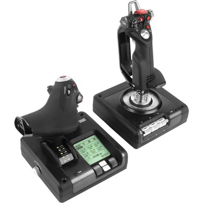 Logitech G Pro Flight X52 Pro Flight System with Professional H.O.T.A.S Throttle